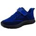 Ketyyh-chn99 Baby Girl Sneakers Kid Shoes Little/Big Girls Sneakers Slip-on Tennis Shoes Light Up Shoes Dark Blue 7.5