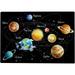 Dreamtimes Wooden Jigsaw Puzzles 500 Pieces Solar System On Black Educational Intellectual Puzzle Games for Adults Kids