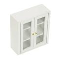 Simulation Cabinet Models Decor Wood Wall Shelf Wooden Book Shelves Mini Adorable Decoration Desktop Ornament White