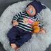 BABESIDE Realistic Baby Doll with Heartbeat - Kai 17 inch Handmade Reborn Baby Dolls Boy with Crying and Babbling Voice Real Baby Dolls That Look Real for Girls Boys Kids Age 3+