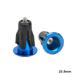 Bike Handlebar End Plug Aluminum Alloy Lock Mtb Handle Bar Grips Cover Cap (blue)