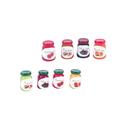 8 Bottles Doll House Miniatures Kitchen Display Fruit Jam Toys Artificial Micro Decors Layout Props Alloy Ornaments for Micro World Supplies (Mixed Color)