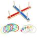 Wood Baby Toys Wooden Playset Kids Educational Toys Wood Toys Throwing Toy Colorful Ring Toy Ring Toss Toy Children s Ring The Circle Rope Preschool