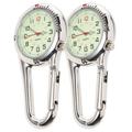 2 Pcs Safety Buckle De Bebidas PresiÃ³n Men s Watches Carabiner Outdoor Stainless Steel Man