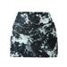 WEAIXIMIUNG Floral Maxi Skirt Set Women Sport Tennis Golf Culottes Mid Waist Pleated Sport Shorts Pocket Culottes Shorts Skirt Black XL