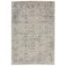 Feizy Prasad Modern Distressed Ivory/Gray/Black 5 x 8 Area Rug Easy Care Stain Resistant Fade Resistant Vintage Design Carpet for Living Dining Bed Room