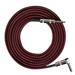 Guitar Instrument Cable Straight to Right Angle Professional Speaker Cables 6.35mm Plug Bass Keyboard Instrument Cable