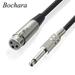 1/4 Jack 6.5mm Male to XLR Female Microphone Mono Cable Foil+Braided Shielded 1.8m 3m 5m 10m 1.8m