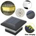 Dosaele Outdoor Garden Solar Powered LED Post Deck Cap Square Fence Landscape Lamp Light Warm White Lamp