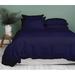 Kamas 1 Piece Solid California King/King Navy Duvet Cover 100% Egyptian Cotton 600 Thread Count with Zipper & Corner Ties Luxurious Quality