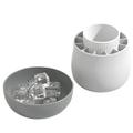 Ice Cube Mold Ice Silicone Cylinder Cube Trays Cylindrical Ice Bucket Ice Making Cup Ice Bucket Tray Tools Grid for Frozen Cocktail Beverages and More (Gray)