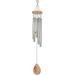 Sunset Vista Designs 94490 Outdoor Sympathy Gifts Memorial Wind Chime Silver