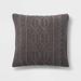 Cable Knit Chenille Throw Pillow - Threshold