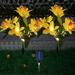 Solar Lights for Fence Solar Flower Lights Outdoor Solar Flowers Garden Decorative Lights Led Stake Lights Auto On/Off Bright Up To 8 Hrs Save to 65% off!