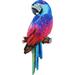 Iron Parrot Pendant Wall Art Hanging Bird Sculpture Tiki Bar Decorations Tropical Metal Crafts