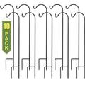 Sorbus Shepherds Hooks for Outdoor - Set of 10 Extendable Garden Planter Stakes for Bird Feeders Outdoor DÃ©cor Plants Lights Lanterns Flower Baskets and More! Supports Up to 6.5 Lbs. (10 Pack)