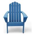 Navy Poly Outdoor Patio Adirondack Chair HDPE