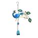 Elegant Peacock Metal Wind Chimes Vivid Peacock Design Hanging Decor for Outdoor Garden Decoration