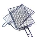 OWSOO Grill Basket Removeable Wooden Handle Barbecue Tool Fish Handle Bbq Barbecue Metal Barbecue With Tool Fish Steak With Removeable Wooden Fish Steak Meat With Lid Metal Lid Metal Barbecue Buzhi