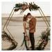 8.2FT Wedding Arch Hexagon Backdrop Stand for for Ceremony Iron Arch Wedding Arbor Backdrop Stand Metal Arch Stand for Party Wedding Backdrop Stand for Wedding Birthday Party