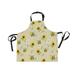 ALAZA Cute Bee Sunflower Funny Apron with 2 Pockets for Women Men Adjustable Garden Bib