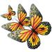 Room Divider Partition Butterfly Wall Hanging Crafts Household Decorations for Home Pendant 3 Pcs