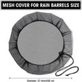 Mynkyll Rain Collector Net Cover Outdoor Rain Bucket Cover Rain Filter To Stop Leaves Tool