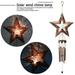 MIARHB Wind Chimes Retro Solar Wind Chimes and Star Crackle Glass Ball Wind Chimes G (Awâ€”Multicolor 12.99x10.24x1.18in)