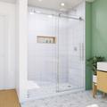 Dreamline Enigma-X 56-60 in. W x 76 in. H Clear Sliding Shower Door in Polished Stainless Steel SD61600760VDX08