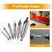 Lloopyting Knife Sharpener Drill Bit Set Bit Tool Center 6Pc Kit Combined Lathe Mill Countersink Drill Tackle Set Tools & Home Improvement Furniture Silver 19*14*4cm