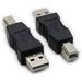 2 Pack USB 2.0 AM/BM Print Plug Type A Male to Type B Male Connector Converter Adapter Coupler
