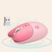 Holloyiver Cute Mini Wireless Mouse Rechargeable Cat Shape Bluetooth Mouse Portable USB Optical 2.4G Wireless Bluetooth Two Mode Computer Mice with 1600 Adjustable DPI for Laptop PC