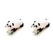 2pcs Panda Mini Desktop Stapler Hand Stapler Office Home Stapler