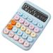 rygai Mechanical Pushbutton Calculator 12 Digit Large LCD Display Big Buttons Easy to Press Compact Size Portable Colorful Calculator