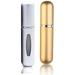 5ML Perfume Atomiser Refillable bottle Travel Perfume Mini Atomizer Spray Bottle Portable Empty Perfume Aftershave Fragrance Container for Travel Holiday and Night Out (Gold & SIlver)