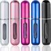 Perfume Atomiser Refillable 5 Pcs Travel Perfume Bottle Mini 5 ML Atomizer Spray Bottle Portable Empty Fragrance Bottle Container for Perfume Aftershave Travel Holiday and Night Out