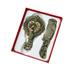 WMYBD Clearence!Hand Mirror Retro Hand Mirror Peacock Flower Pattern Decorative Hand Mirror Metal Vanity Mirror Comb Set