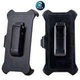 WallSkiN 2 Pack Replacement Belt Clip Holster for Apple iPhone 14 Pro OtterBox Defender Series Case | Clip for Belt Holder (Case Not Included)