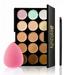 Bestauty Concealer Palette Contour Eyeshadow Cream 15 Colors Palette Professional Contour Eyeshadow Cream Makeup Kit Color) Makeup Concealer Palette Makeup Kit Professional Contour Eyeshadow Arealer