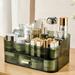 Makeup Organizer with Drawers Clear Capacity Countertop Organizer for Vanity Bathroom and Bedroom Desk Cosmetics Organizer Make Up Storage Organizer for Skin Care Brushes Eyeshadow Lotions Green