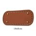 ALSLIAO 1Pc Long Bottom for Knitted Bag PU leather Bag Base DIY Handmade Bag Bottom DIY brown