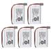 5 Pack BT-1007 Cordless Phone Rechargeable Battery For Uniden BT-1015 BBTY0651101