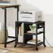 Homhougoâ€”Printer Stand with Charging Station Home Office Desktop Printer Stand with Storage Under Desk Printer Table 3 Tier