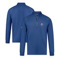 Men's Levelwear Royal New York Islanders Theory Insignia Core Quarter-Zip Pullover Top