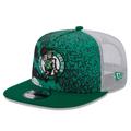 Men's New Era Kelly Green Boston Celtics Court Sport Speckle 9FIFTY Snapback Hat