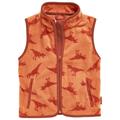 Playshoes - Kid's Fleece-Weste Dinos - Fleeceweste Gr 152 orange/rot