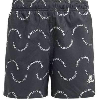 ADIDAS Kinder Badeshorts Sportswear Wave Print CLX Kids, Größe 140 in Grau