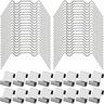 Lot de 100 Clips de Vitrage pour Serre - Inclut 50 Clips de Type W et 50 Clips de Type Z en Acier