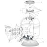 Crépine pour filtre rtm Side hf et Python - Dimensions: Crépines 255 mm