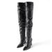 Zara Shoes | New Zara Tall Leather Boots | Color: Black | Size: 8